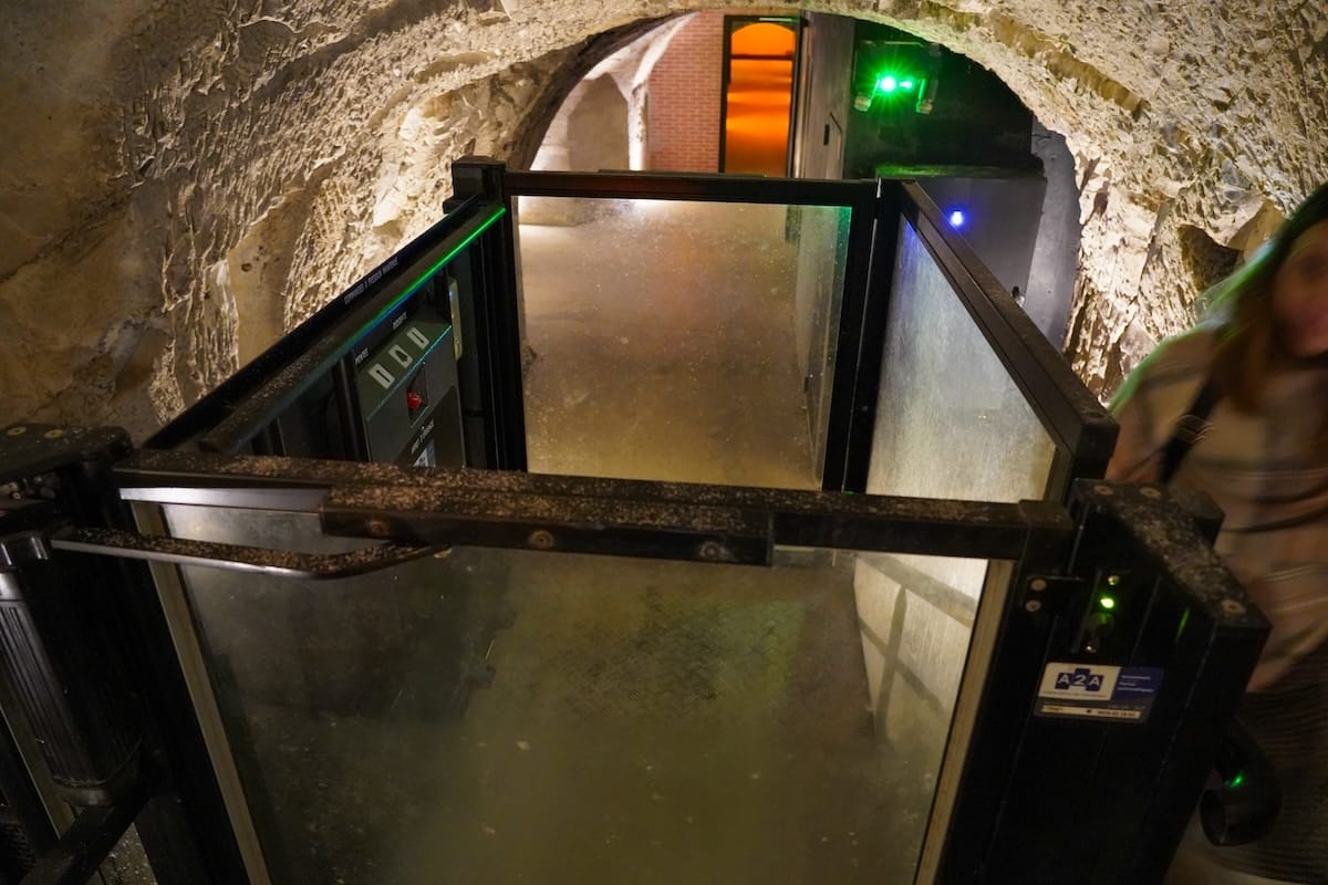 Elevator at Boizel in Epernay